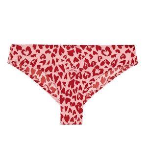 STELLA MCCARTNEY Heart Leopard Print Low Rise Briefs - Women’s Size Medium - New
